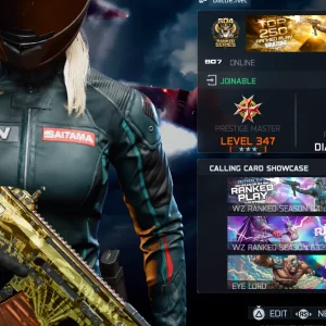 BO7 RANKED ACCOUNT | TOP 250 S4 WZ+ TOP 100 CAMOS | 3× IRIDESCENT