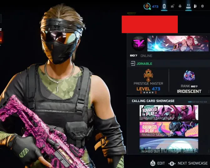 • Level 473 /Nexus Horizon/2 x Iridescent in BO7 Multiplaye