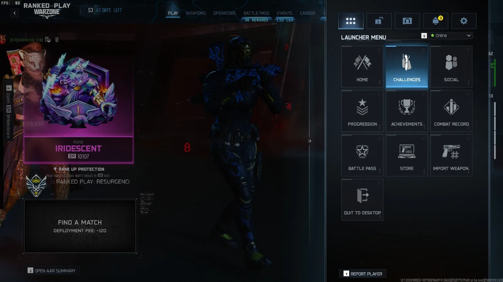 Prestige Master Level 235 (Iridescent Warzone BO6/BO7) - Image 2